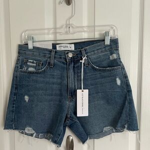 Just Black Denim medium wash high rise shorts NWT